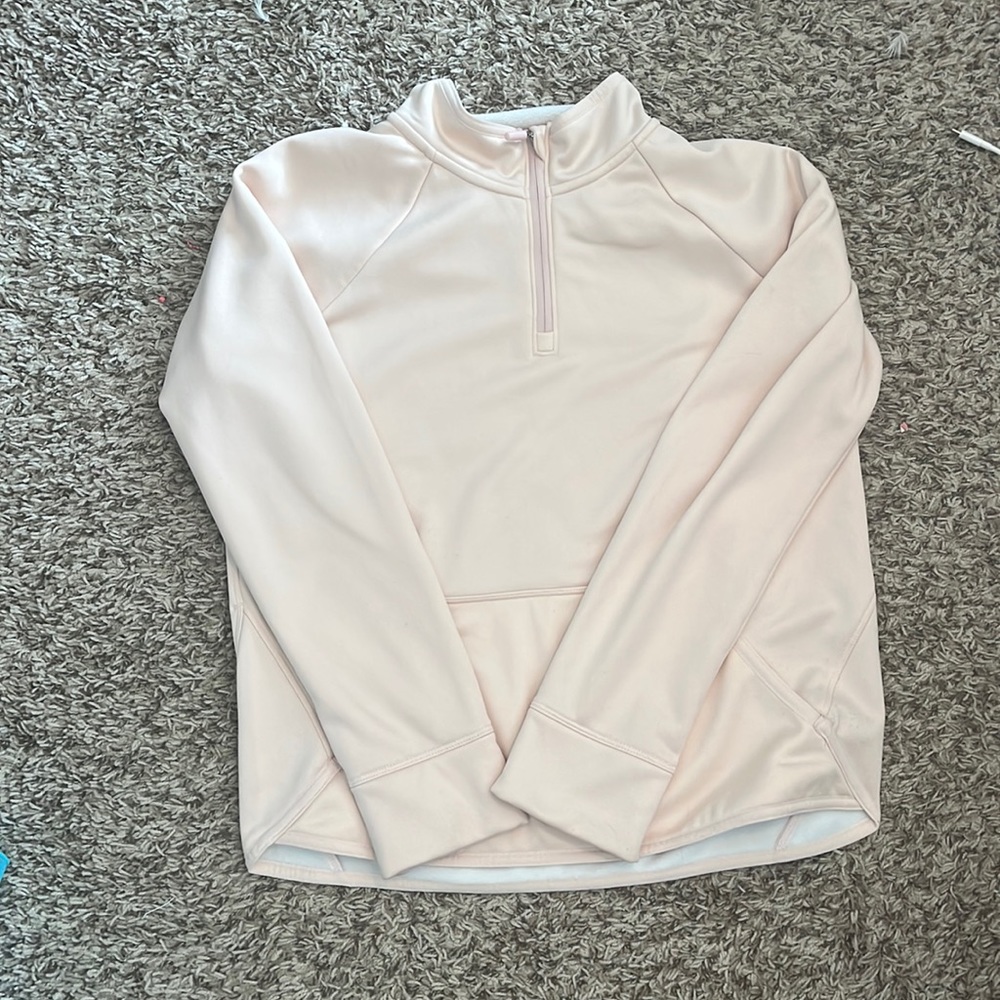 Athleta Girl Blush Pink Quarter Zip